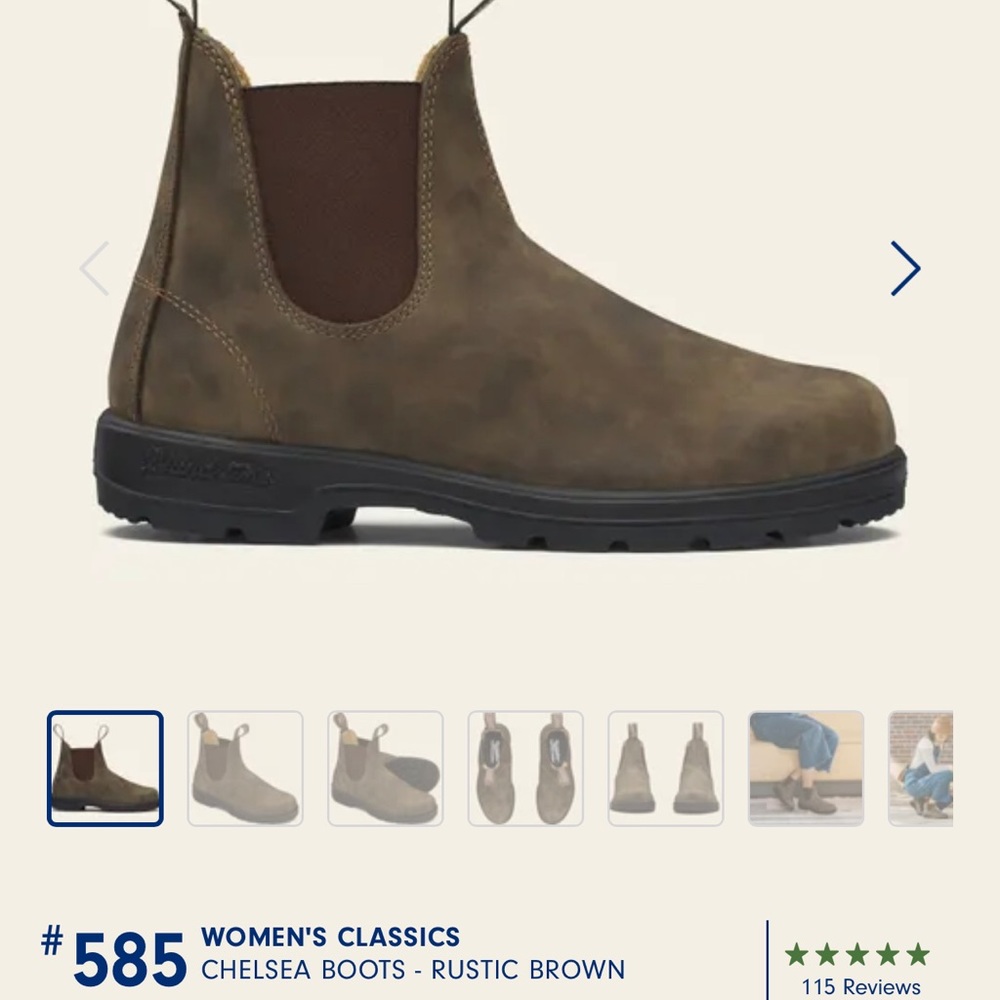Blundstone Womens 5.5 US 8.5 rustic brown in great shape!
